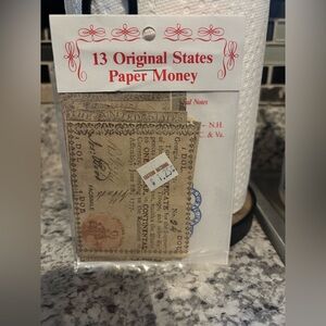 NWT 13 original states paper money